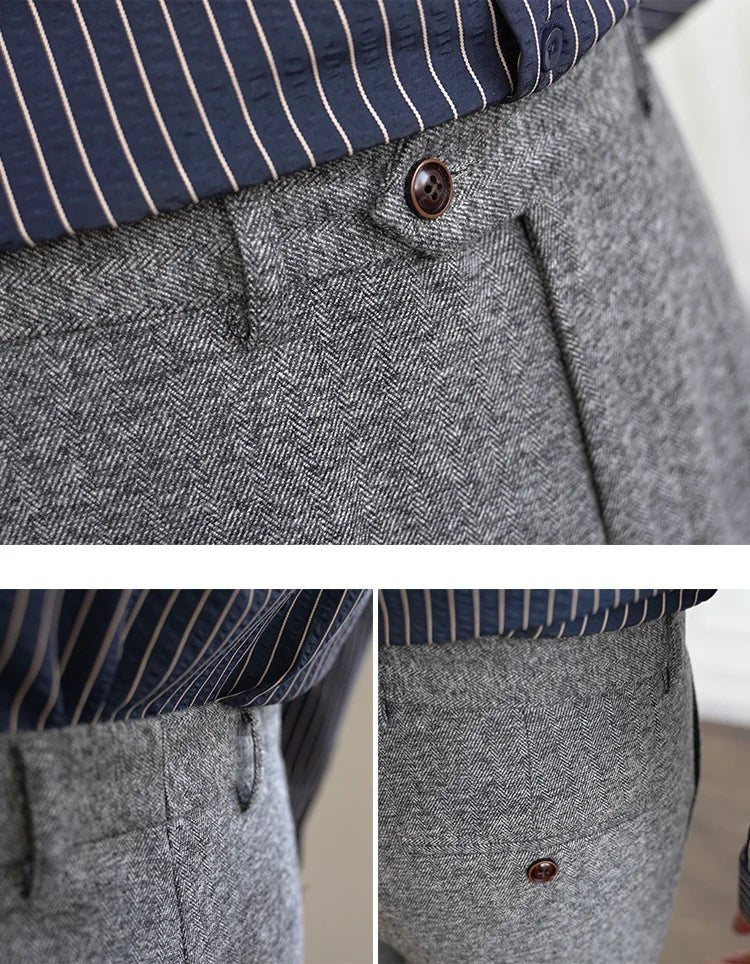 Winter tweed suit trousers - Antonios