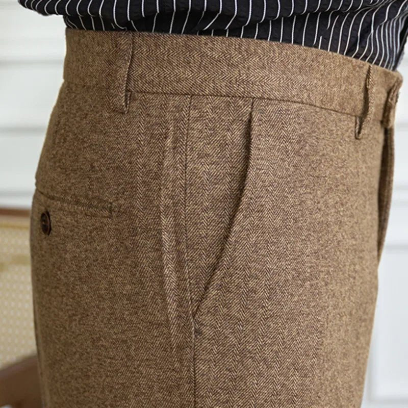 Winter tweed suit trousers - Antonios