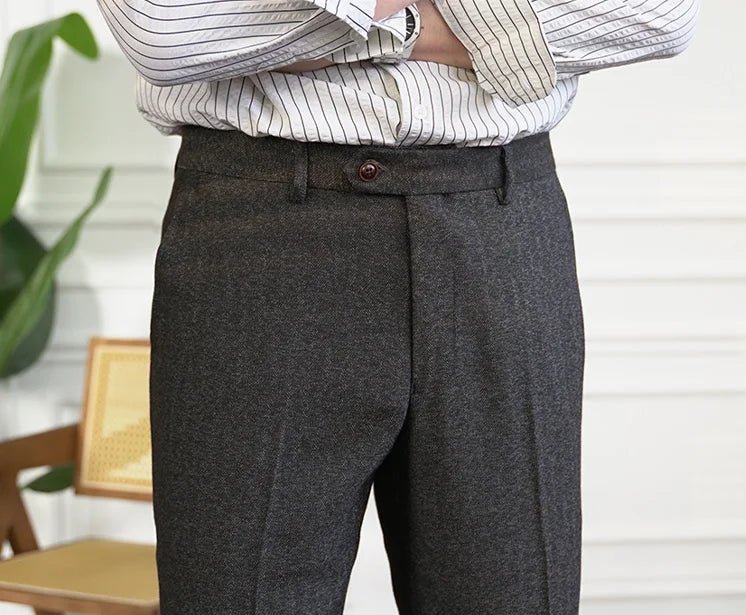 Winter tweed suit trousers - Antonios