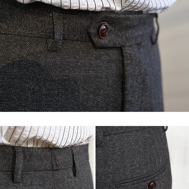 Winter tweed suit trousers - Antonios