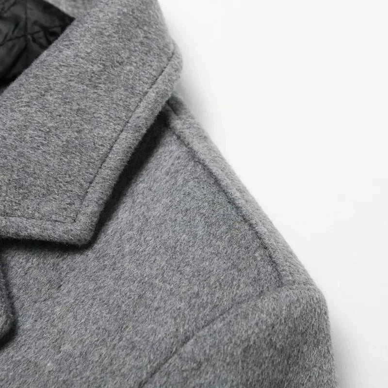 Wool elegant long coat - Antonios