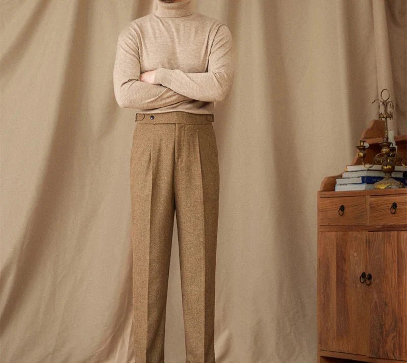 Wool winter italian trousers - Antonios