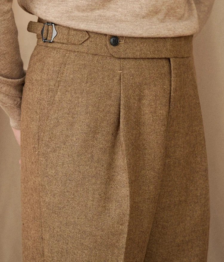 Wool winter italian trousers - Antonios