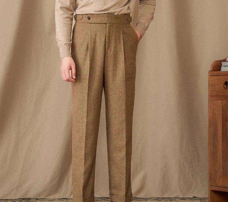 Wool winter italian trousers - Antonios