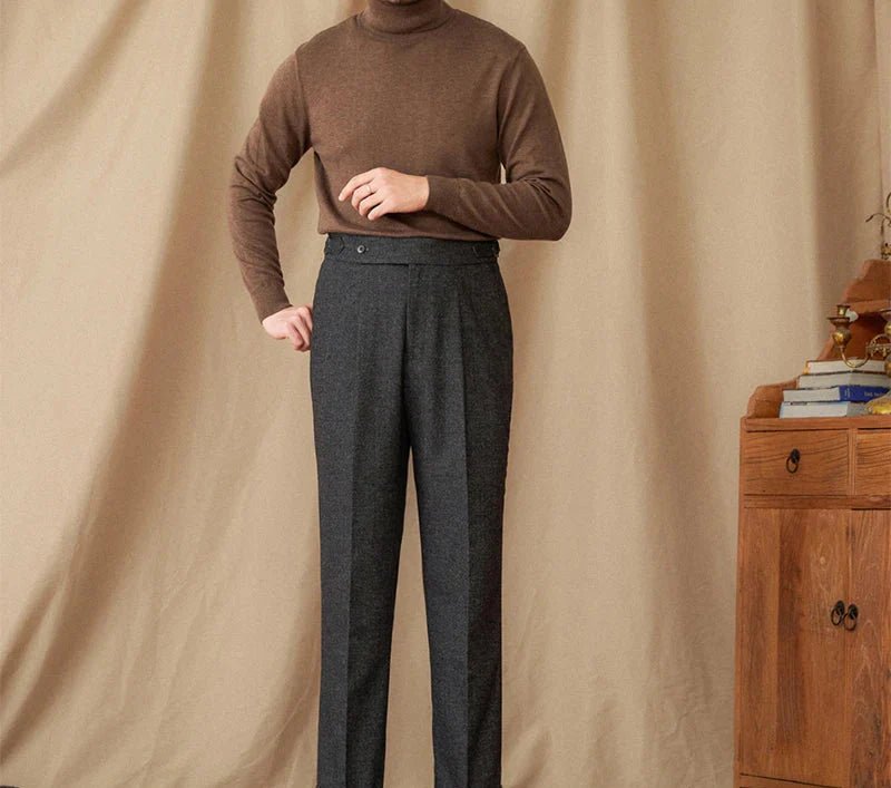 Wool winter italian trousers - Antonios