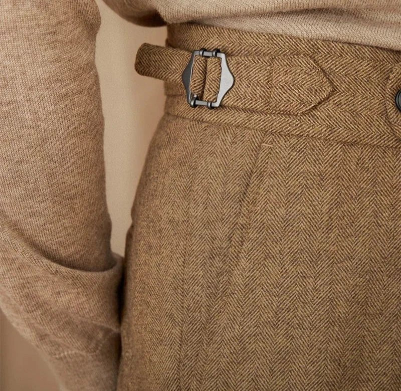 Wool winter italian trousers - Antonios