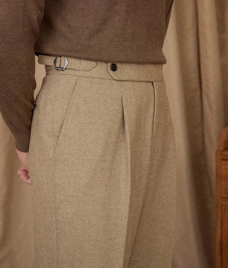 Wool winter italian trousers - Antonios