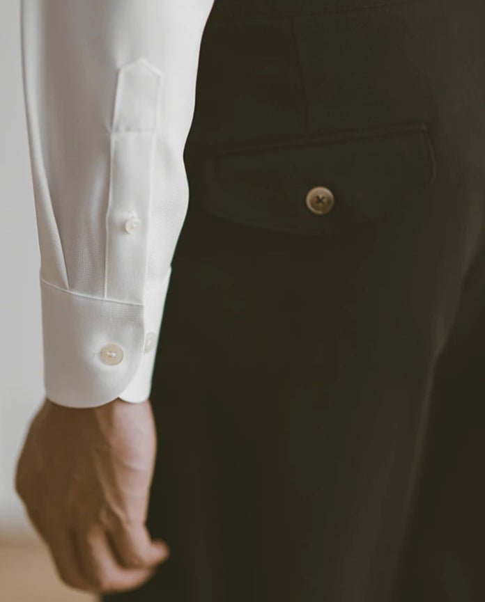 Wrinkle resistant business shirt designer fit - Antonios