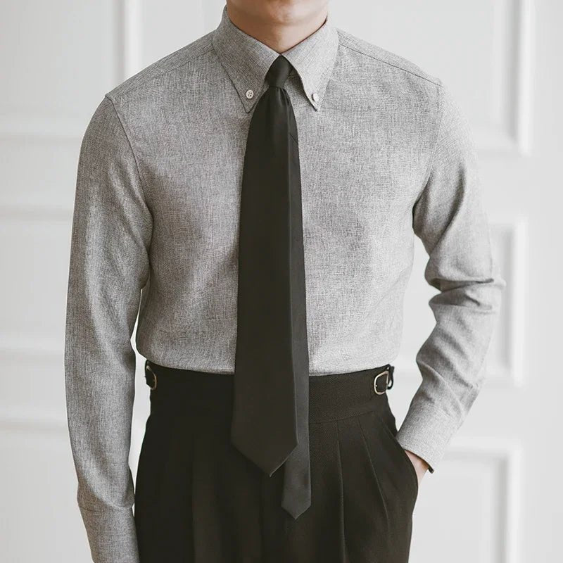 Wrinkle resistant business shirt designer fit - Antonios