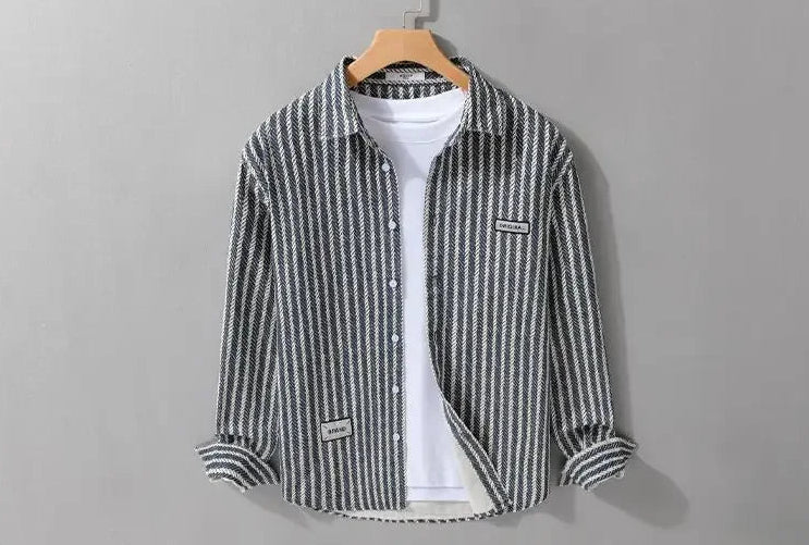 Youth long sleeve shirt with stripes - Antonios
