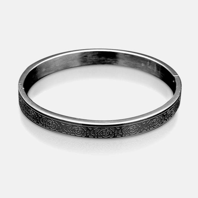 Antonios Roman Bracelet for men, polished stainless steel and copper, stylish accessory.