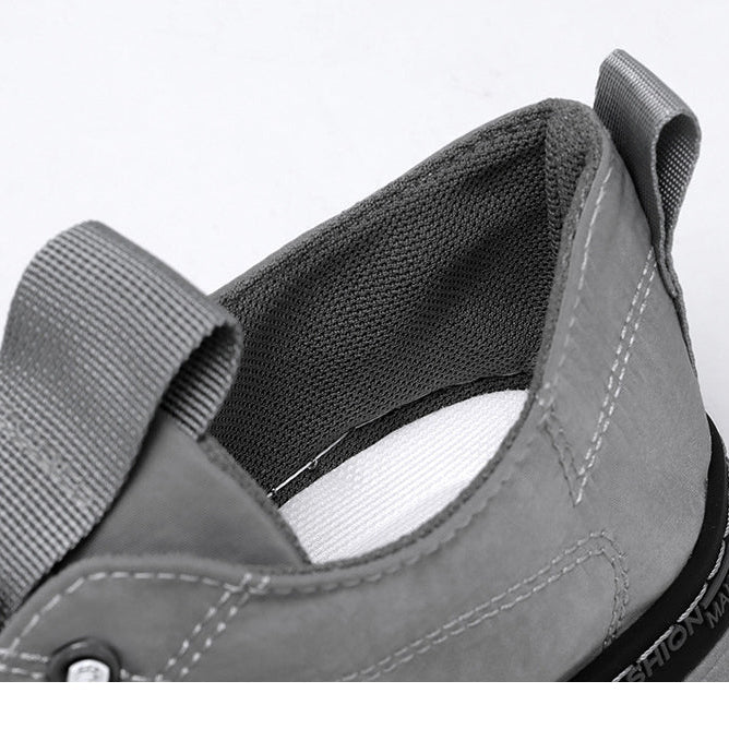 Gray AntoniosClothing Canvas Autumn Shoes with soft fabric interior and durable design.