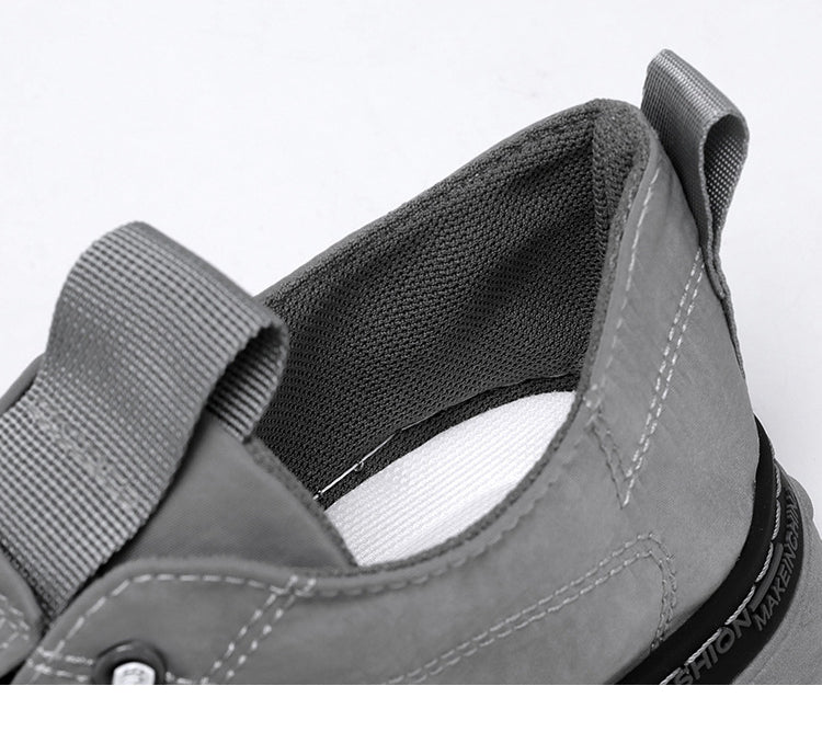 Gray AntoniosClothing Canvas Autumn Shoes with soft fabric interior and durable design.