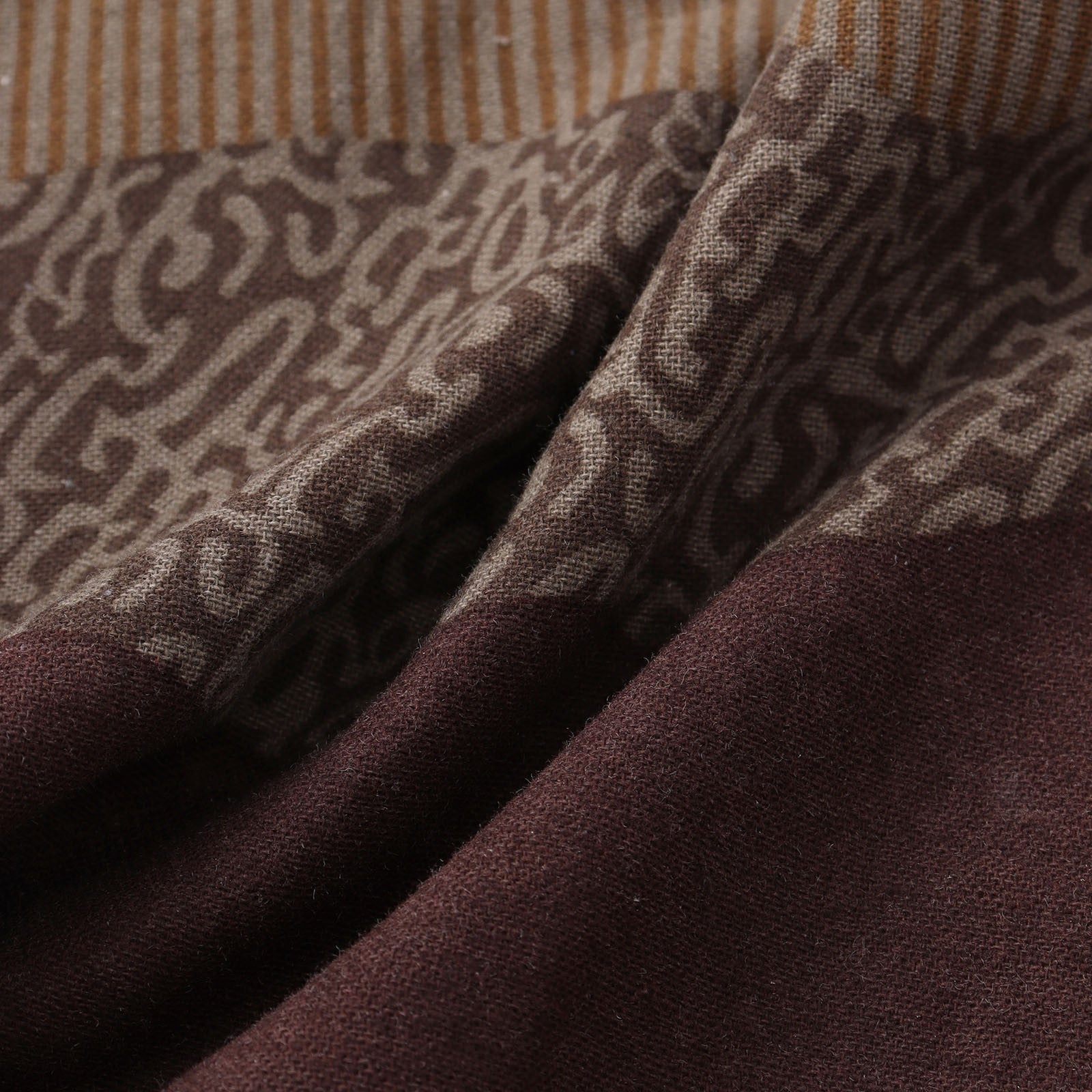 Close-up of AntoniosClothing Vintage Summer Shirt fabric with a unique pattern.