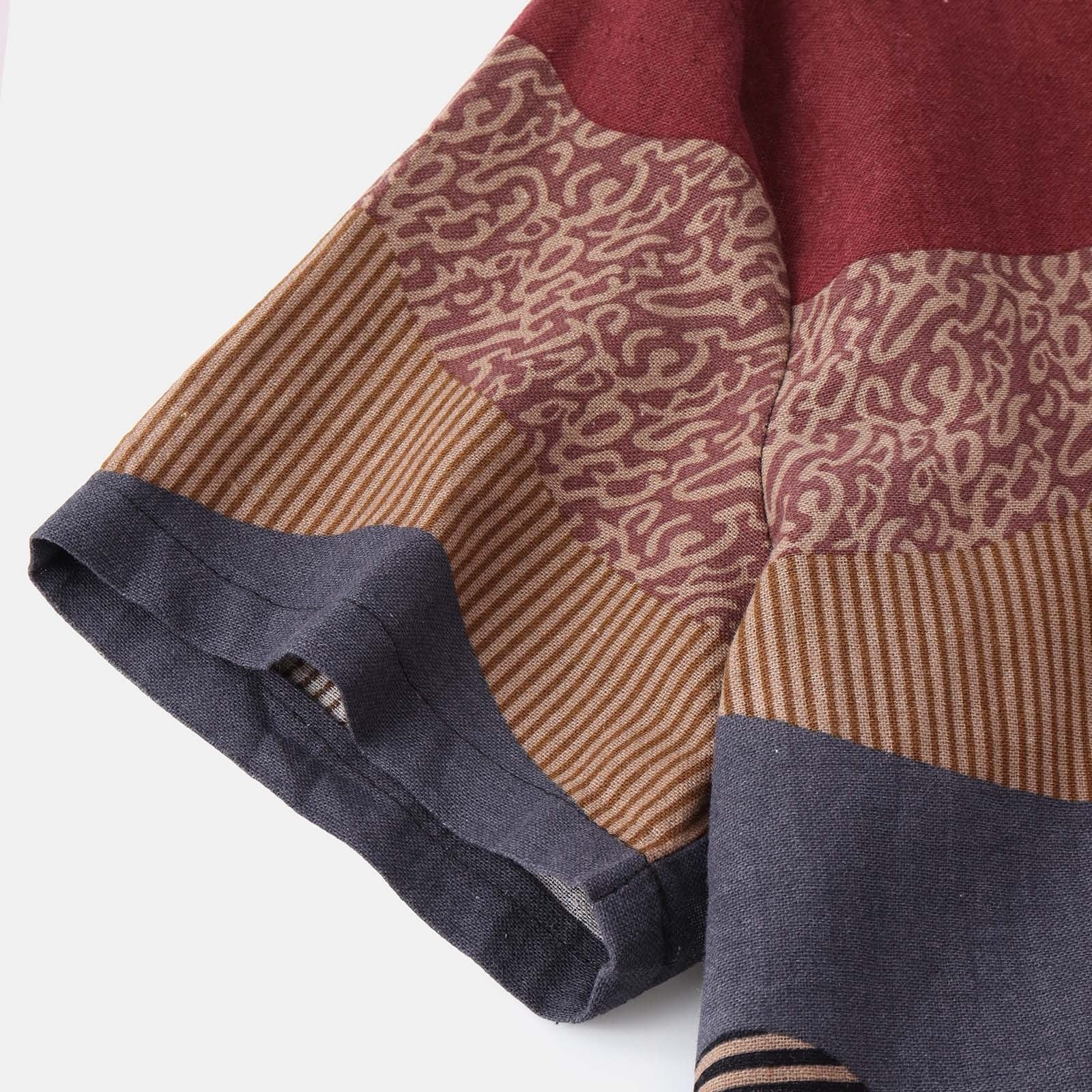 AntoniosClothing Vintage Summer Shirt with unique pattern, smart casual style, and breathable fabric.