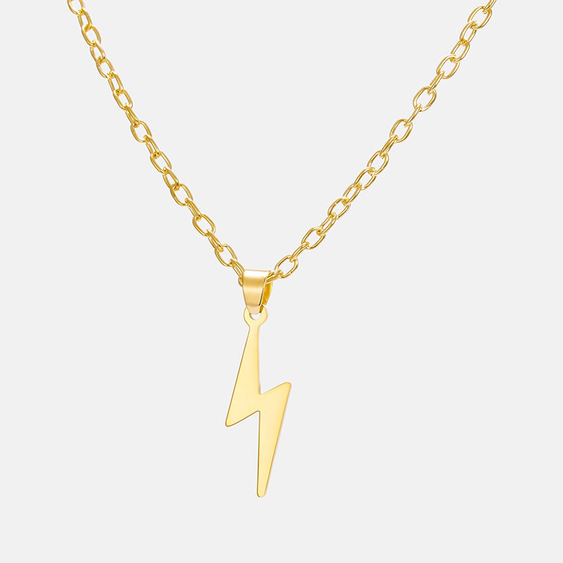 Light Gold Stainless Steel Necklace for Men by Antonios, featuring durable and hypoallergenic material, perfect for versatile styling.