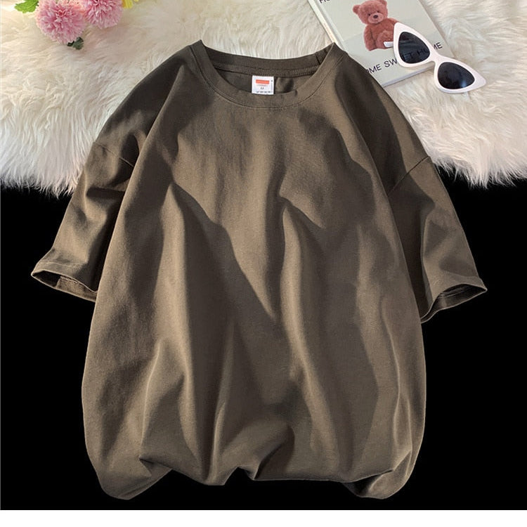 Antonios oversized casual cotton t-shirt in modern relaxed fit.