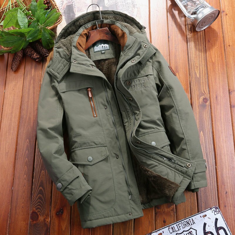 Antonios WindBreaker Hooded Jacket for Men in Green, casual and elegant style, premium material.
