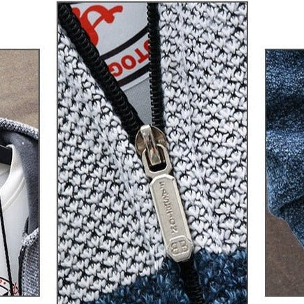 Antonios Autumn Hooded Patchwork Jacket - Antonios