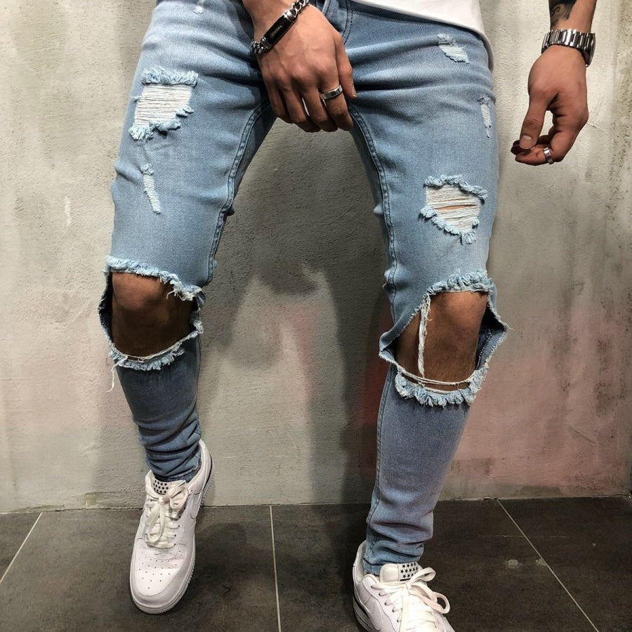 Antonios Blue Ripped Jeans - Antonios