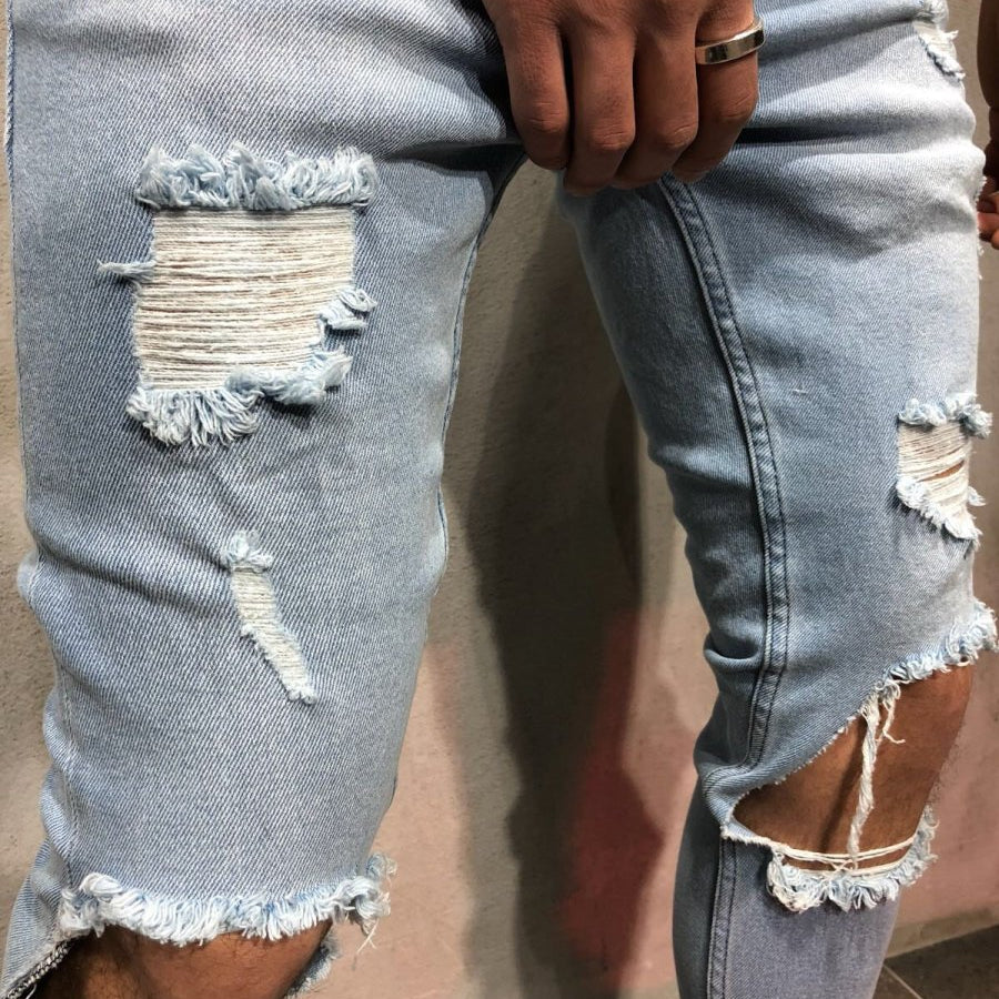 Antonios Blue Ripped Jeans - Antonios