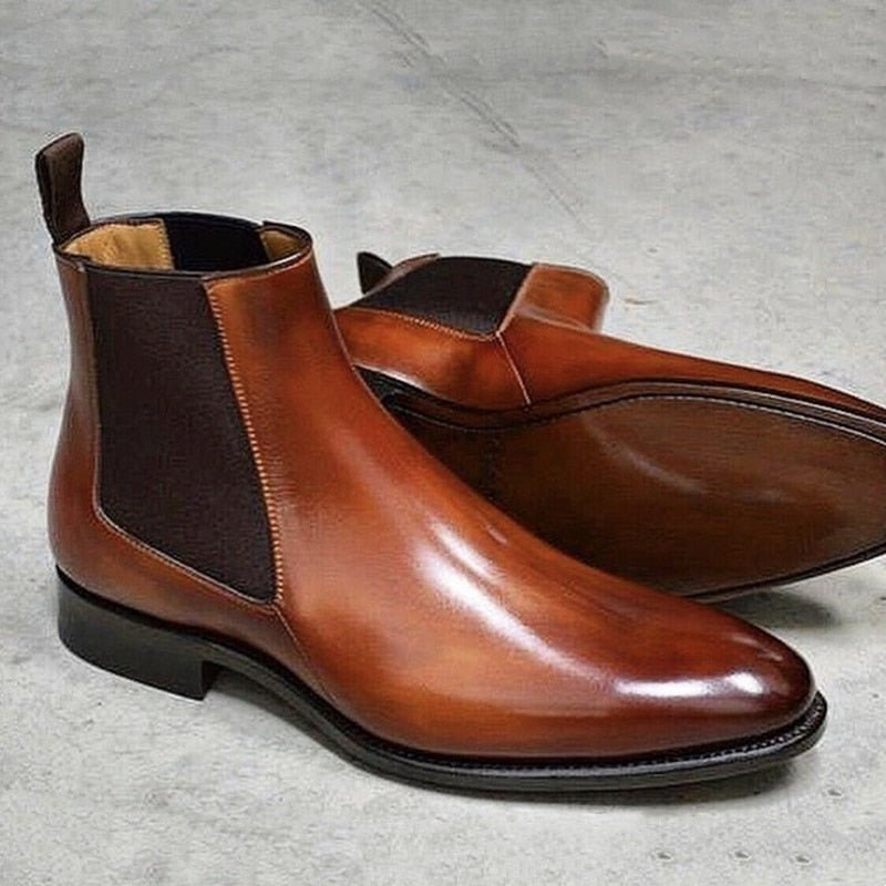 Antonios Business Brown Leather Boots - Antonios