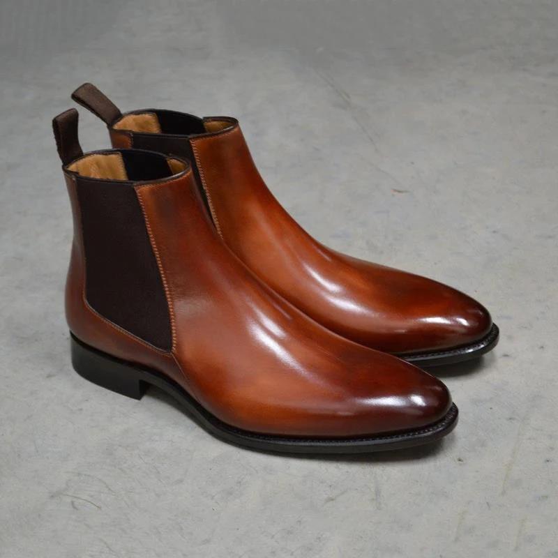 Antonios Business Brown Leather Boots - Antonios