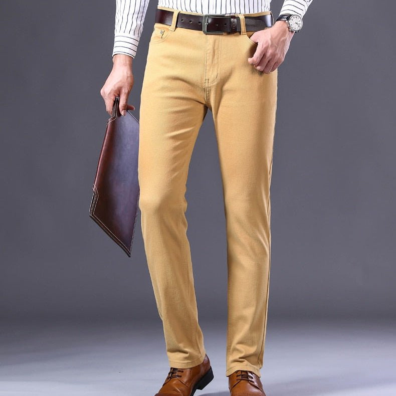 Antonios Business Casual Beige Jeans - Antonios