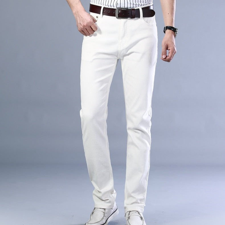 Antonios Business Casual White Jeans - Antonios