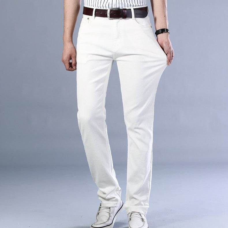 Antonios Business Casual White Jeans - Antonios