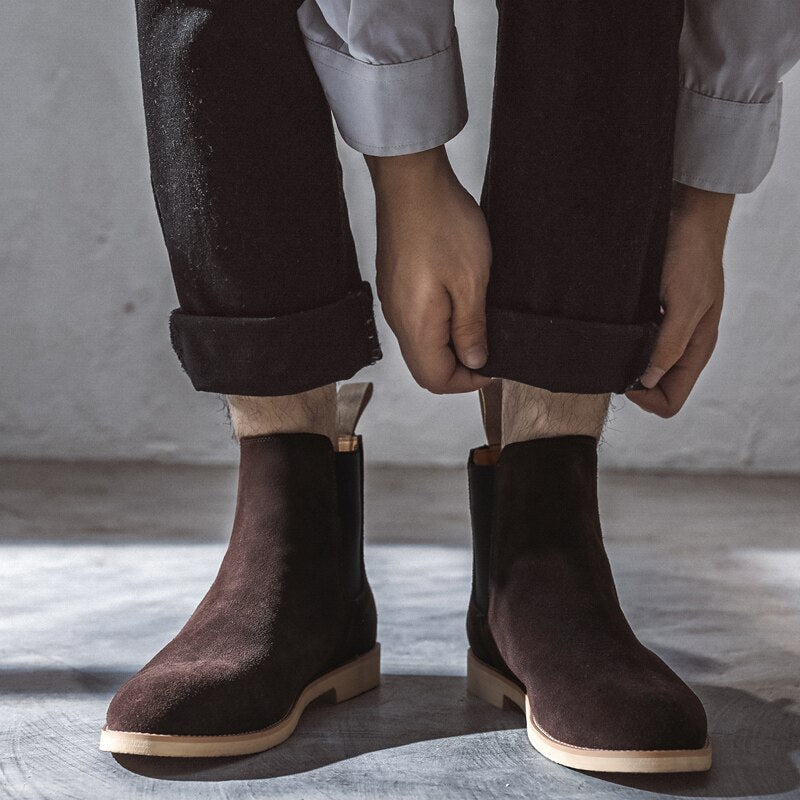 Antonios Casual Cow Leather Ankle Boots - Antonios