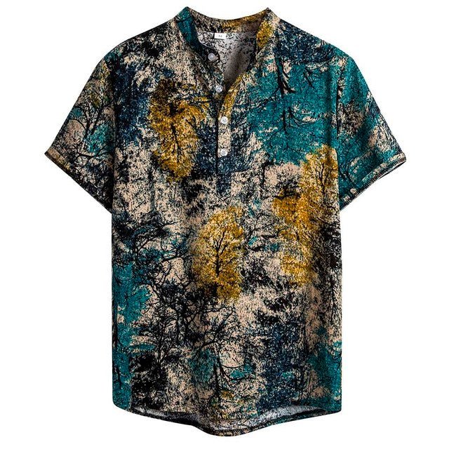 Antonios Casual Hawaiian Short - Sleeve Shirt - Antonios
