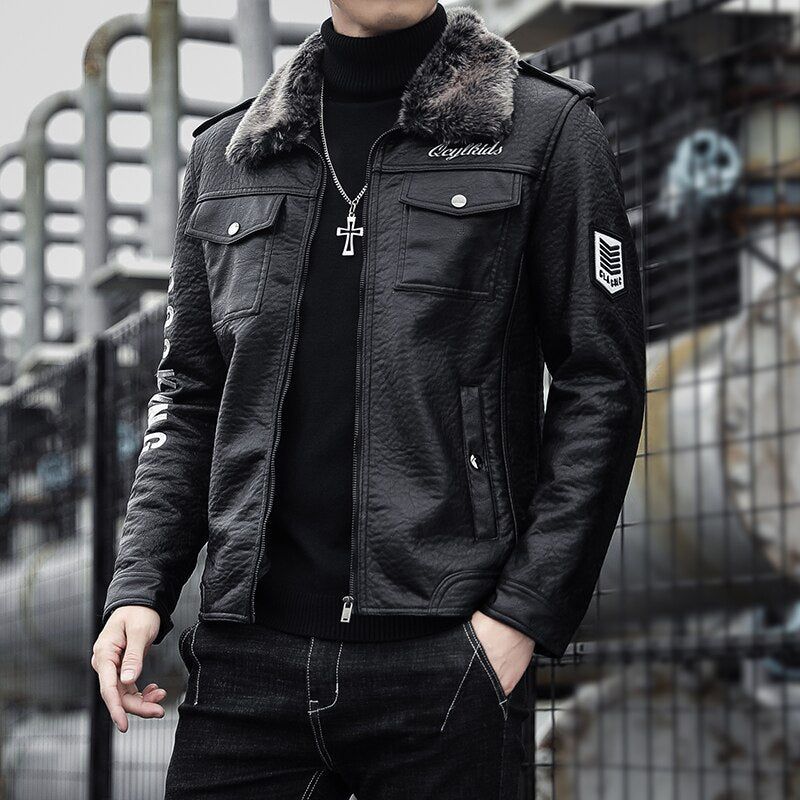 Antonios Casual Leather Jacket - Antonios