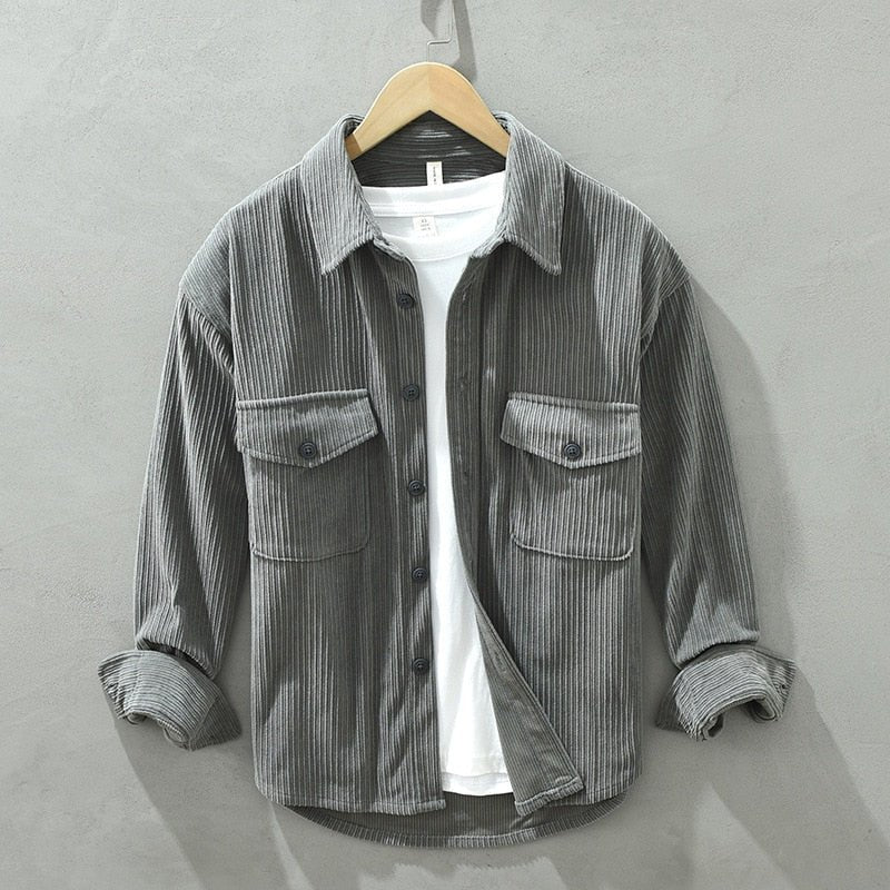 Antonios Corduroy Cotton Shirt Men - Antonios