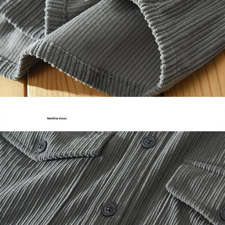 Antonios Corduroy Cotton Shirt Men - Antonios