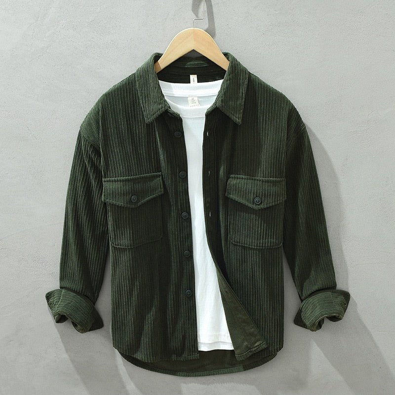 Antonios Corduroy Cotton Shirt Men - Antonios