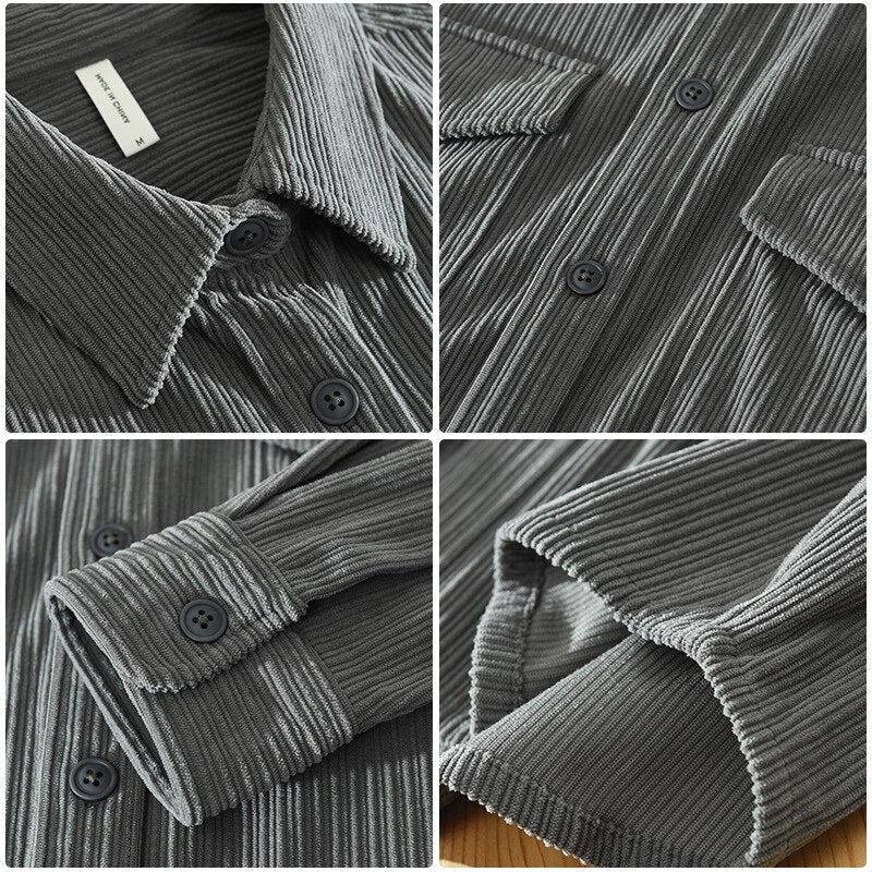 Antonios Corduroy Cotton Shirt Men - Antonios