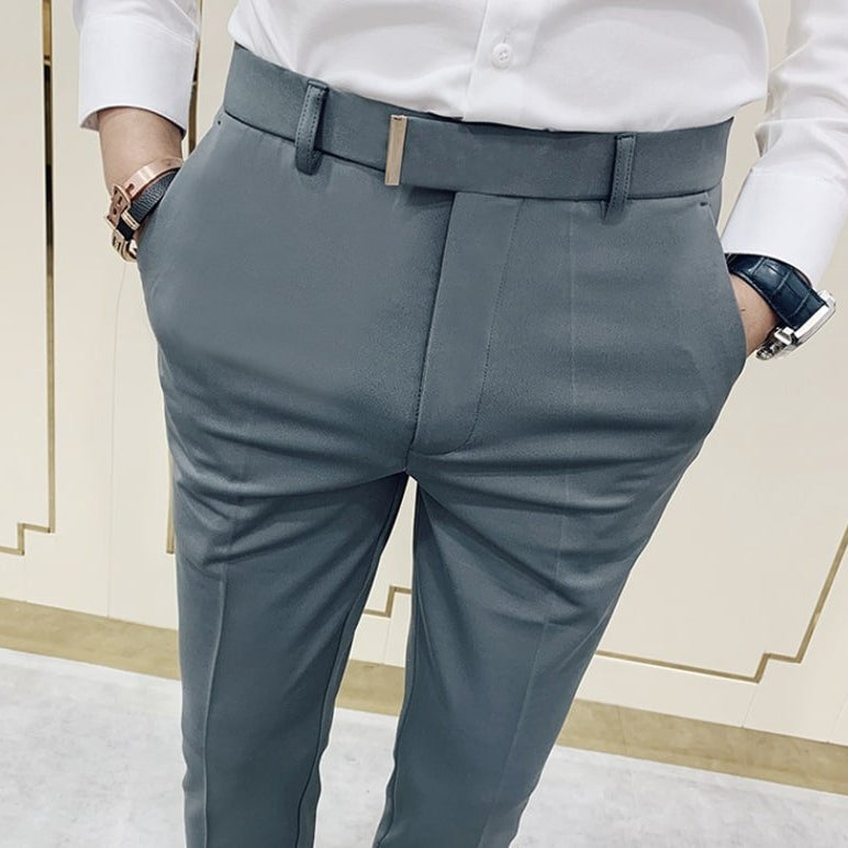 Antonios Gray Casual Outfit Pants - Antonios