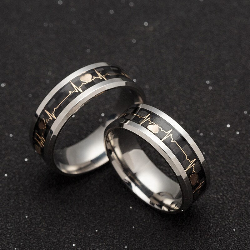 Antonios Heartbeat Ring Men - Antonios