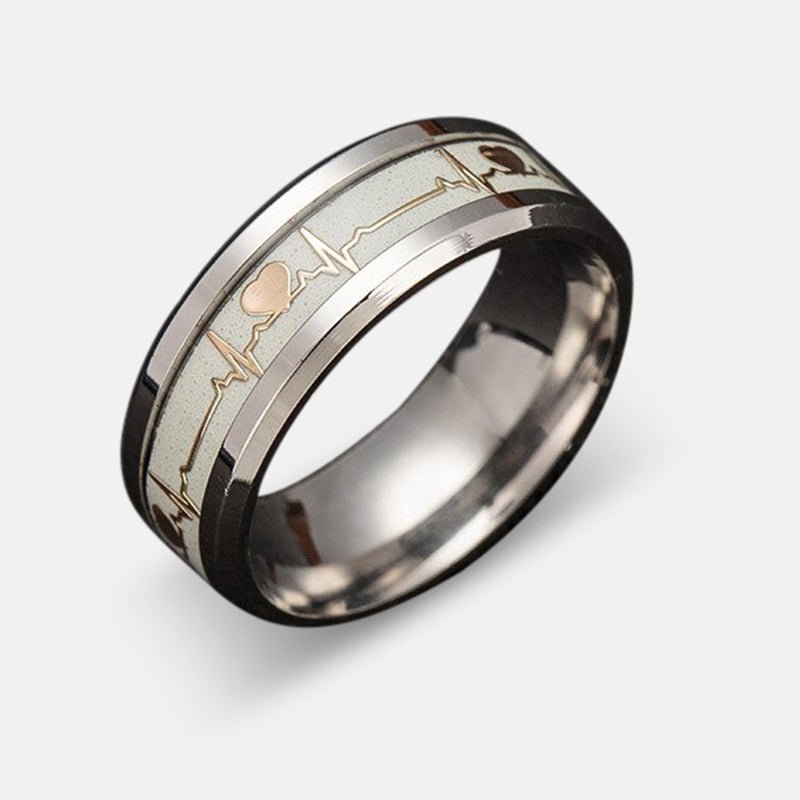 Antonios Heartbeat Ring Men - Antonios