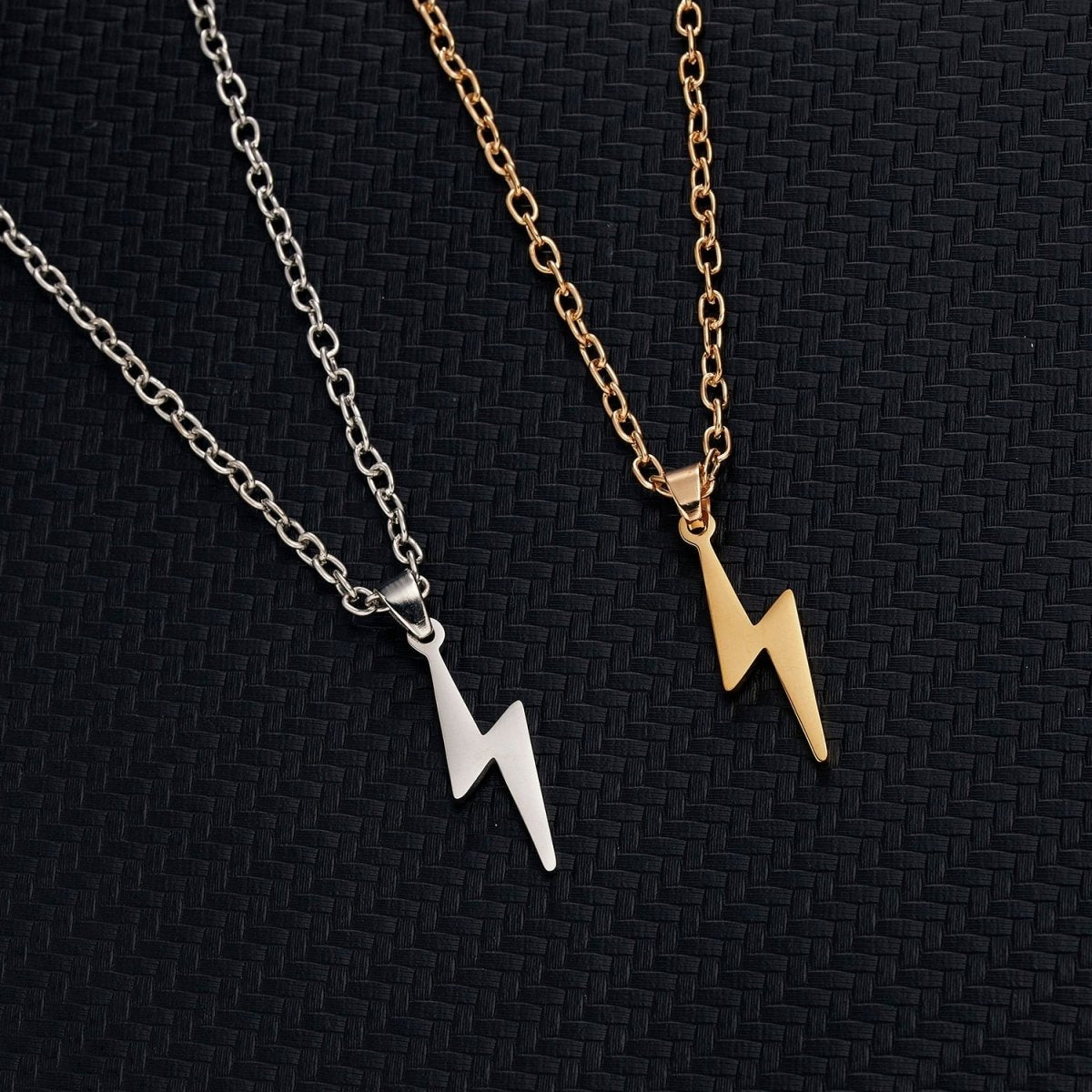 Antonios Light Gold Stainless Steel Necklace Men - Antonios