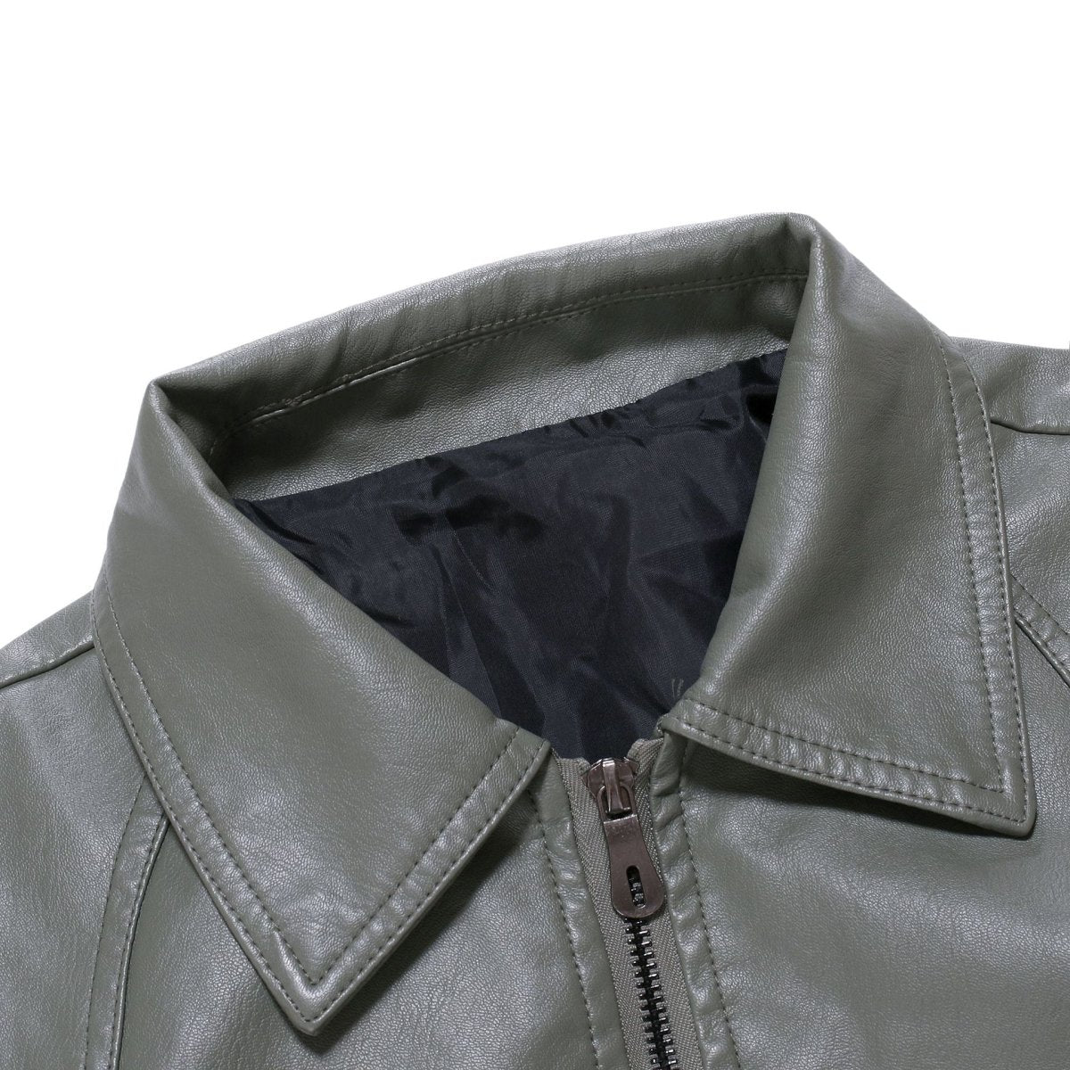Antonios Loco Leather Slim Fit Jacket - Antonios