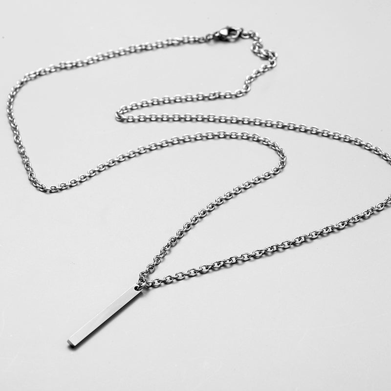 Antonios Minimalist Stainless Steel Necklace Men - Antonios