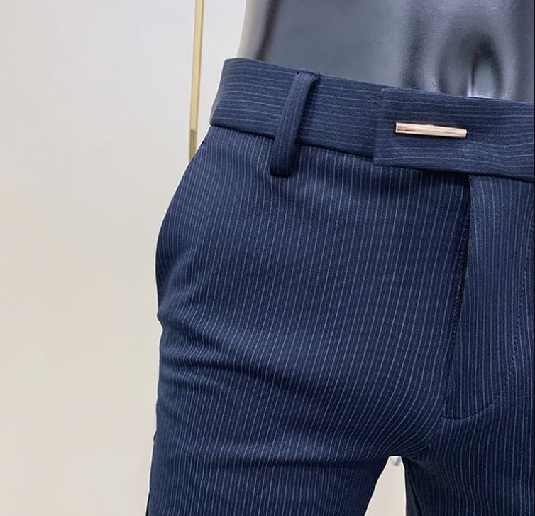 Antonios Navy Blue Casual Pants - Antonios