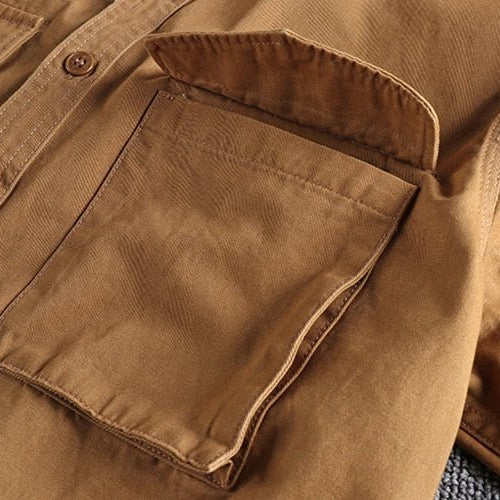 Antonios Premium Cotton Cargo Shirt Men - Antonios
