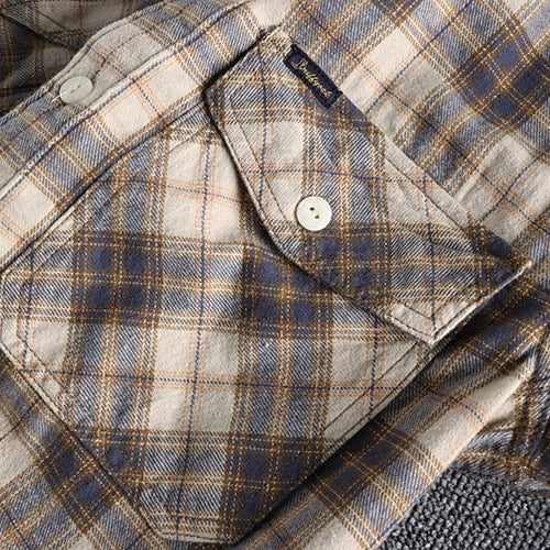 Antonios Retro Plaid Long Sleeve Shirt Men - Antonios
