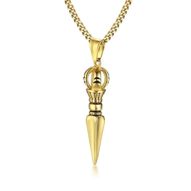 Antonios Saint Stainless Steel Necklace Men - Antonios