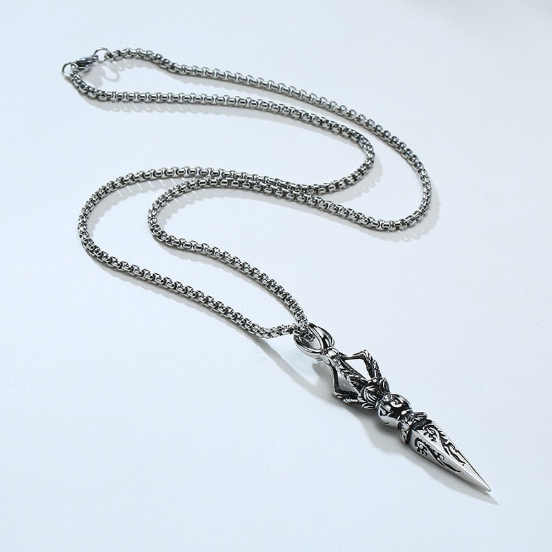 Antonios Saint Stainless Steel Necklace Men - Antonios