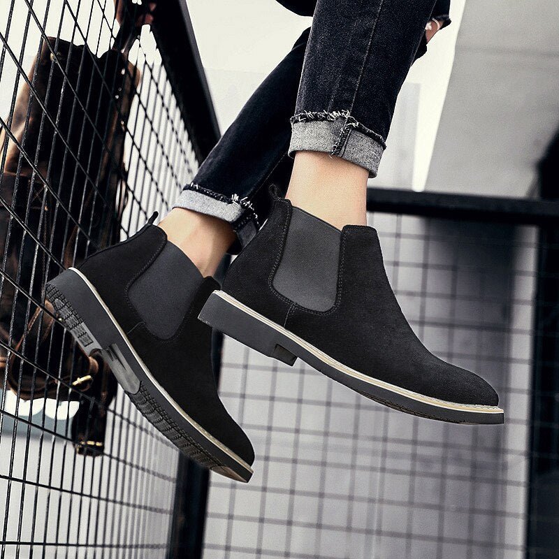 Antonios Suede Genuine Leather Boots Men - Antonios