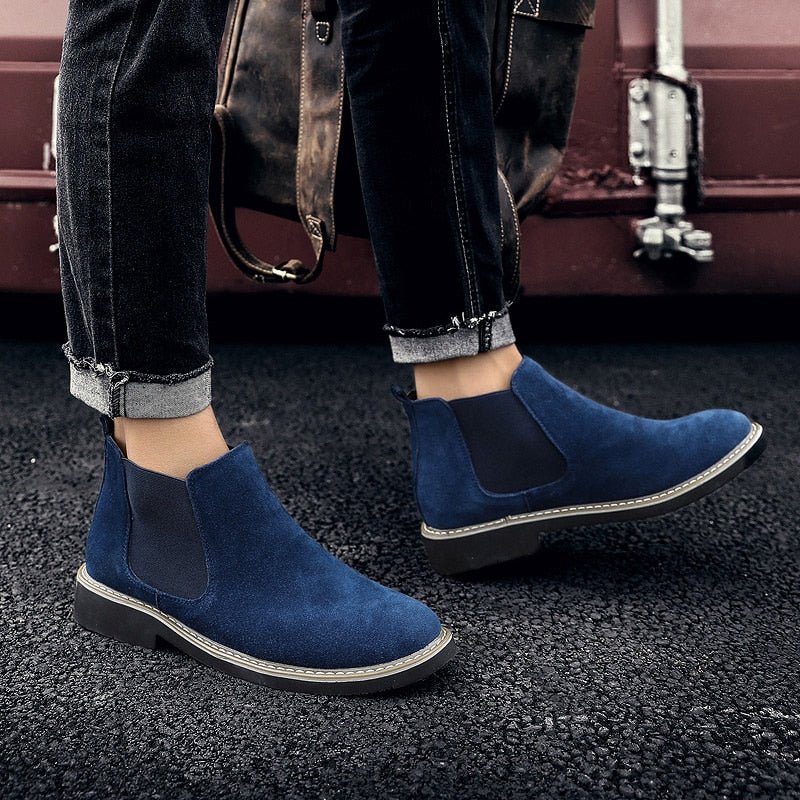 Antonios Suede Genuine Leather Boots Men - Antonios